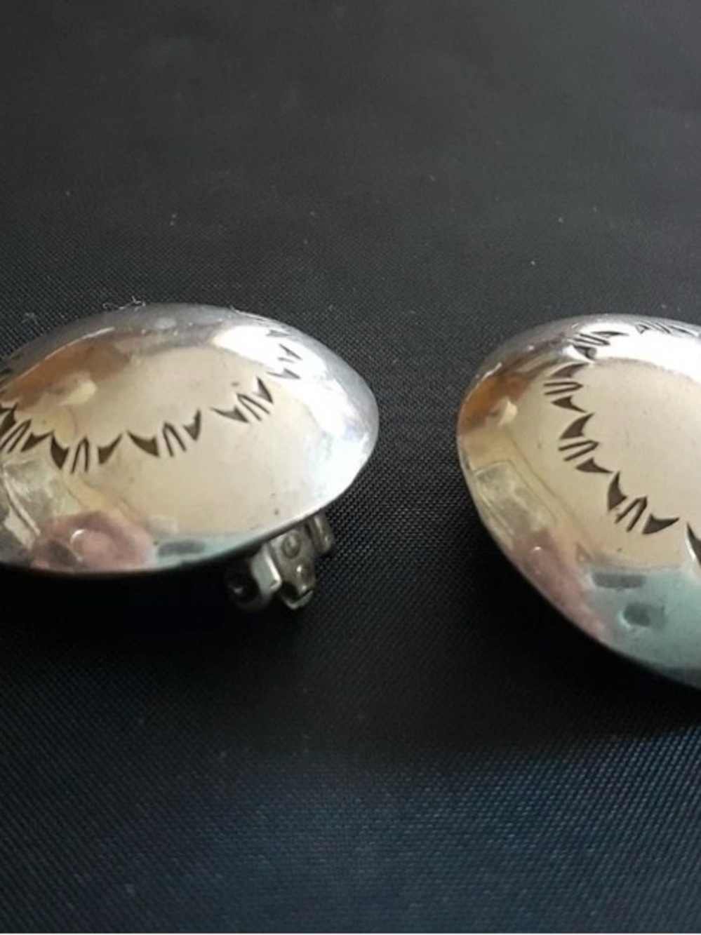 Round Silver-tone Decorative Button